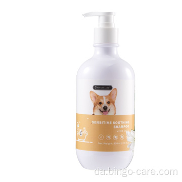 Sensitiv beroligende shampoo til hund formuleret i Italien